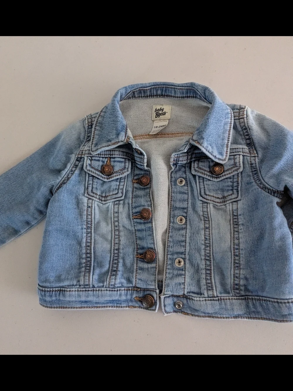 Baby B’gosh Denim Jacket 18-24M Light Wash Jean Jacket Classic Baby Toddler